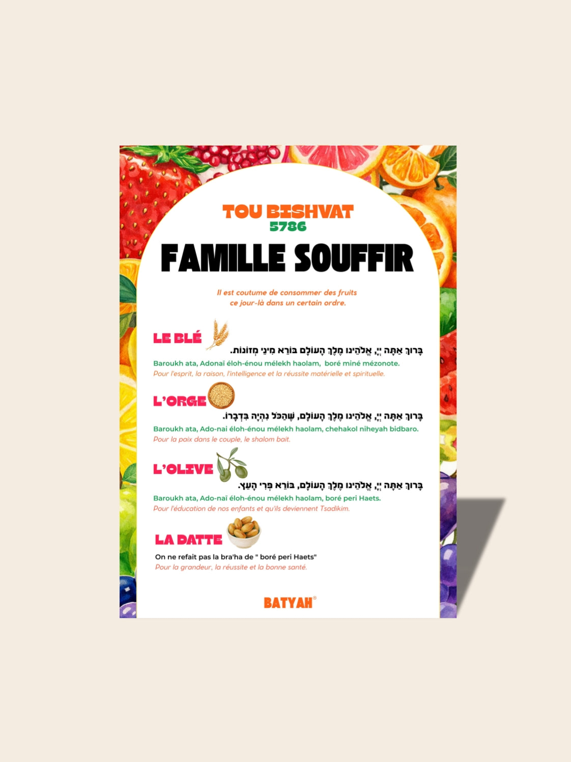 Seder de Tou Bishvat